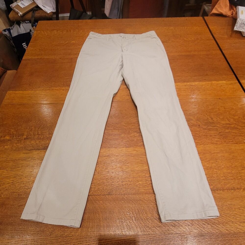 Bonobos Original Chino Slim Pants Khaki 34x34  Cotton Stretch